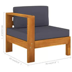 vidaXL Loungeset aus Holz, Holz