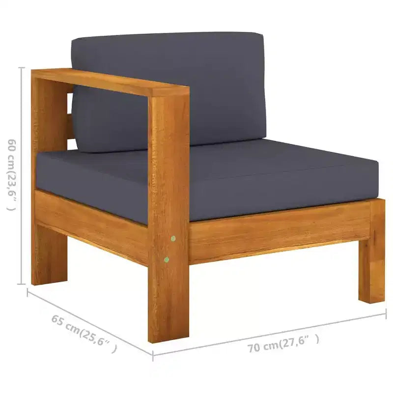 vidaXL Loungeset aus Holz, Holz