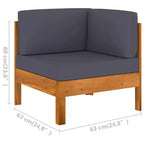 vidaXL Loungeset aus Holz, Holz