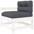 vidaXL Lounge-Set mit Kissen Outdoor-Möbel-Set 7-teilig Massivholz