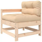 vidaXL Lounge-Set mit Kissen Outdoor-Möbel-Set 7-teilig Massivholz