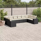 vidaXL Loungemöbel-Set mit Kissen Outdoor-Sitzgruppe Polyrattan