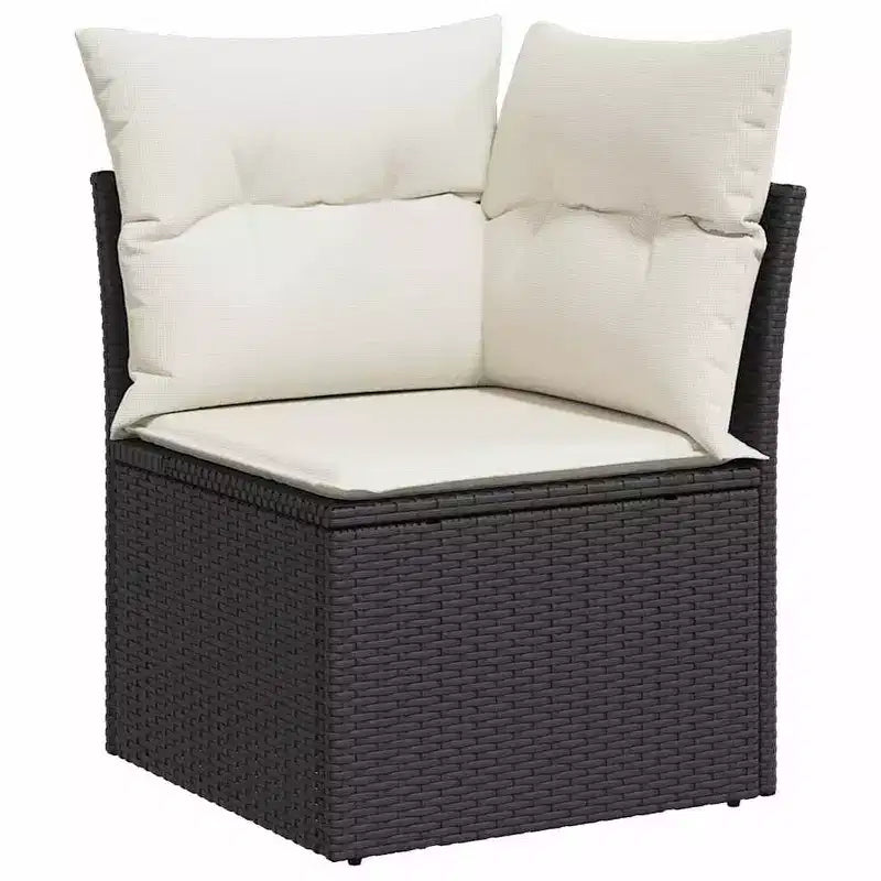 vidaXL Loungemöbel-Set mit Kissen Outdoor-Sitzgruppe Polyrattan