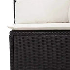 vidaXL Loungemöbel-Set mit Kissen Outdoor-Sitzgruppe Polyrattan