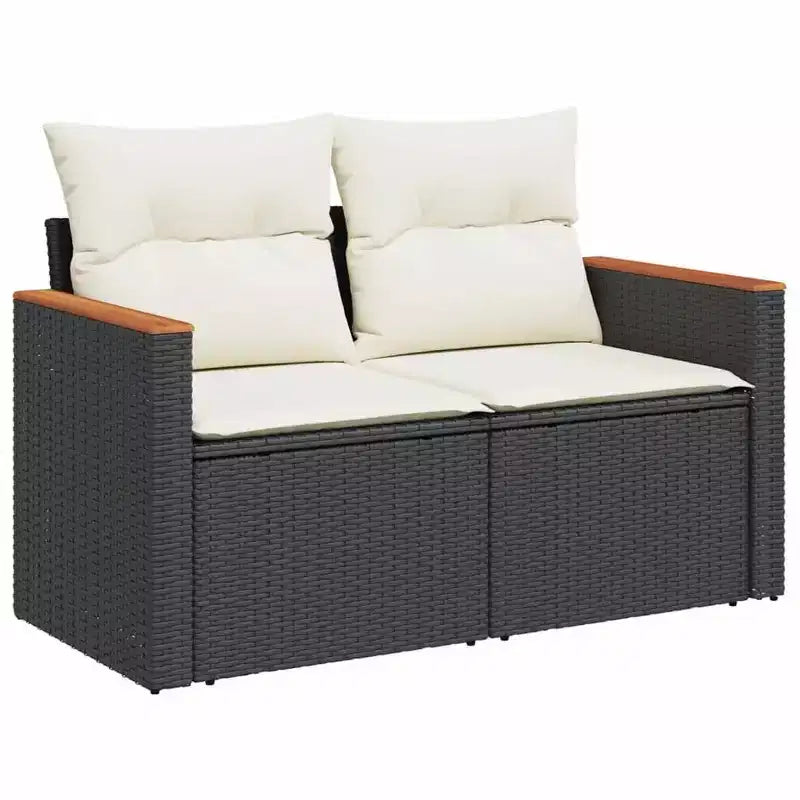 vidaXL 4-teiliges Terrassen-Sofa-Set mit Kissen Polyrattan, mehrere Farben und Modelle