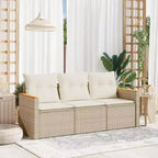 vidaXL 4-teiliges Terrassen-Sofa-Set mit Kissen Polyrattan, mehrere Farben und Modelle