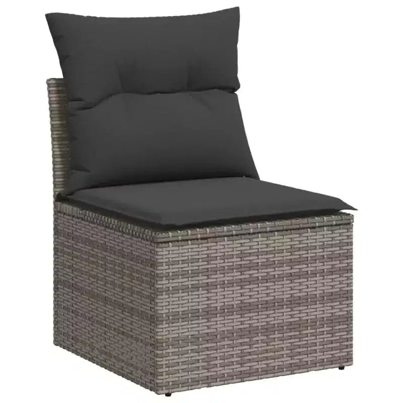 vidaXL 4-teiliges Terrassen-Sofa-Set mit Kissen Polyrattan, mehrere Farben und Modelle
