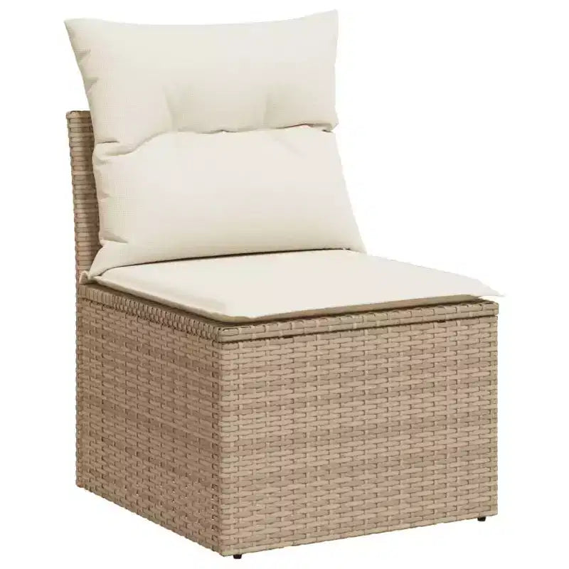 vidaXL 4-teiliges Terrassen-Sofa-Set mit Kissen Polyrattan, mehrere Farben und Modelle