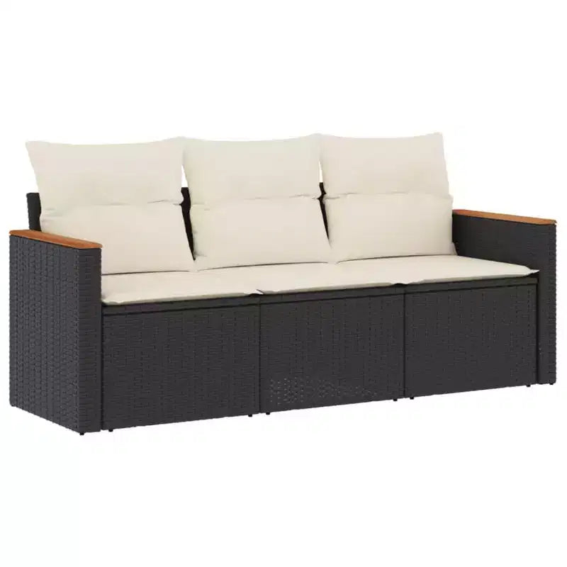 vidaXL 4-teiliges Terrassen-Sofa-Set mit Kissen Polyrattan, mehrere Farben und Modelle