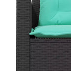 vidaXL Loungesofa PE-Rattan Groß UV-beständiges Material