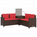 vidaXL Loungesofa PE-Rattan Groß UV-beständiges Material