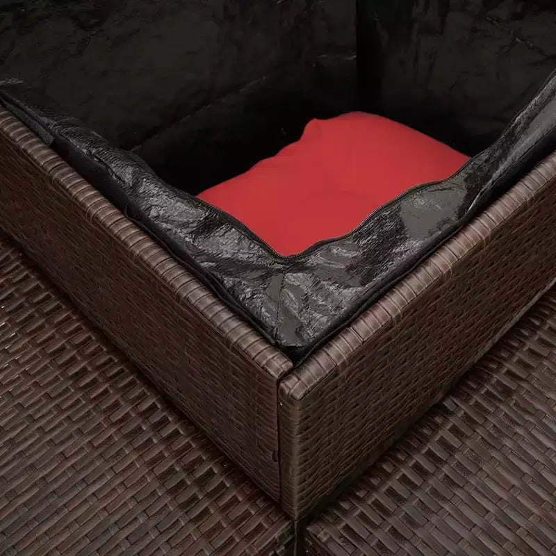 vidaXL Loungesofa PE-Rattan Groß UV-beständiges Material