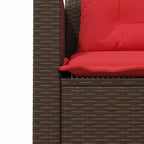 vidaXL Loungesofa PE-Rattan Groß UV-beständiges Material