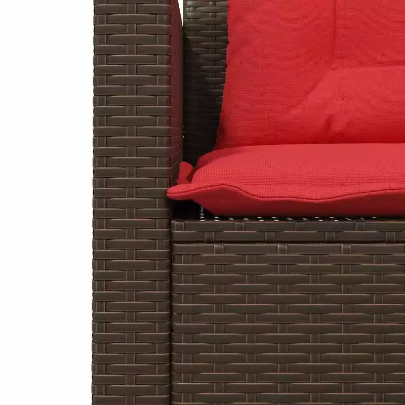 vidaXL Loungesofa PE-Rattan Groß UV-beständiges Material