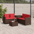 vidaXL Loungesofa PE-Rattan Groß UV-beständiges Material