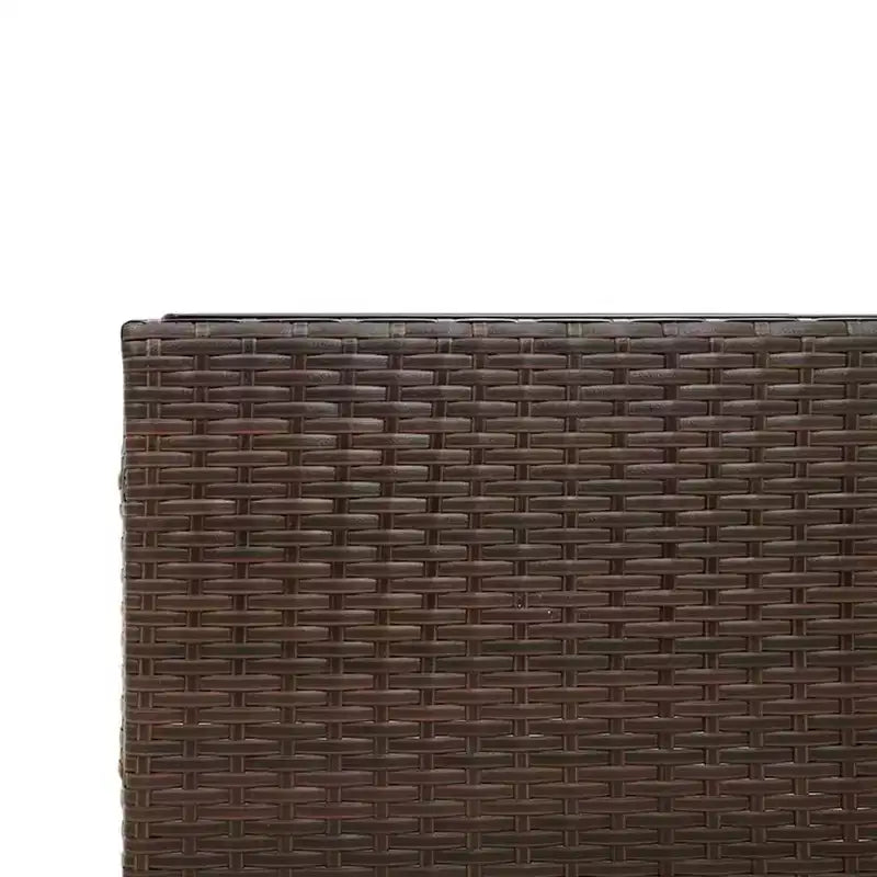 vidaXL Loungesofa PE-Rattan Groß UV-beständiges Material