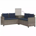 vidaXL Loungesofa PE-Rattan Groß UV-beständiges Material