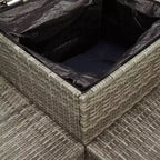 vidaXL Loungesofa PE-Rattan Groß UV-beständiges Material