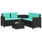 vidaXL Loungesofa PE-Rattan Groß UV-beständiges Material