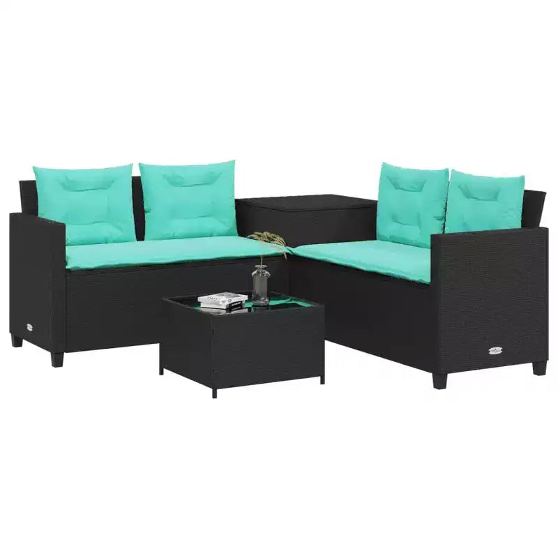 vidaXL Loungesofa PE-Rattan Groß UV-beständiges Material