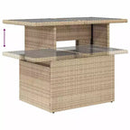 vidaXL 5-teiliges Loungeset mit Kissen Polyrattan