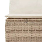 vidaXL 5-teiliges Loungeset mit Kissen Polyrattan