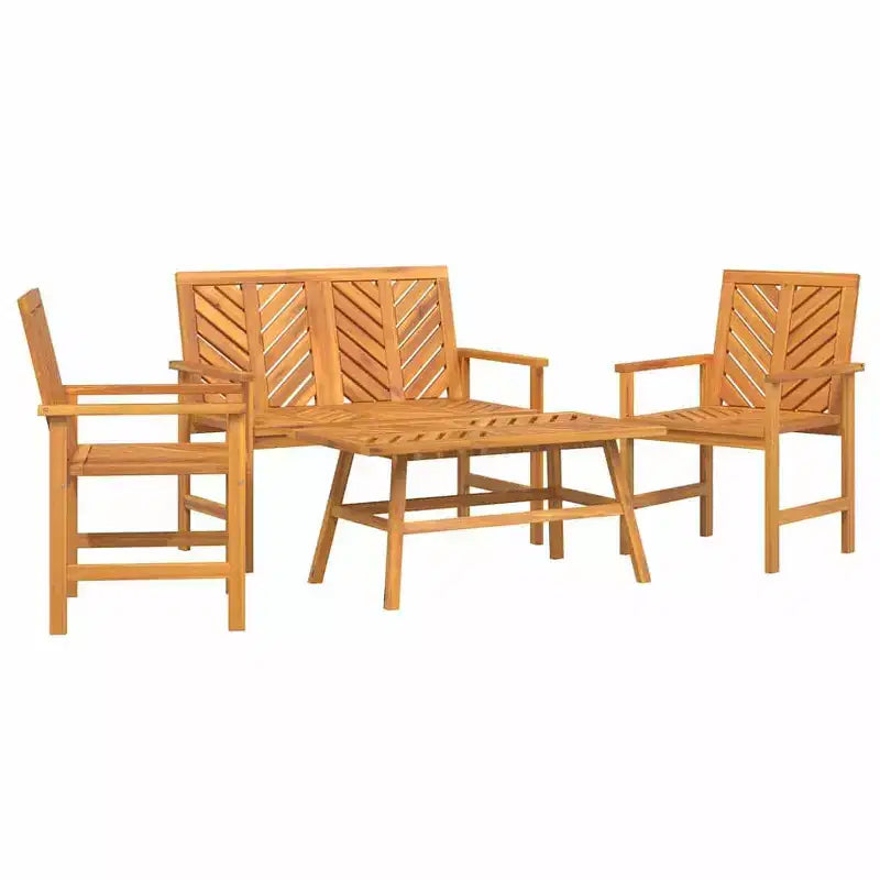 vidaXL Garden Lounge Set 2 pcs Brown Solid Acacia wood