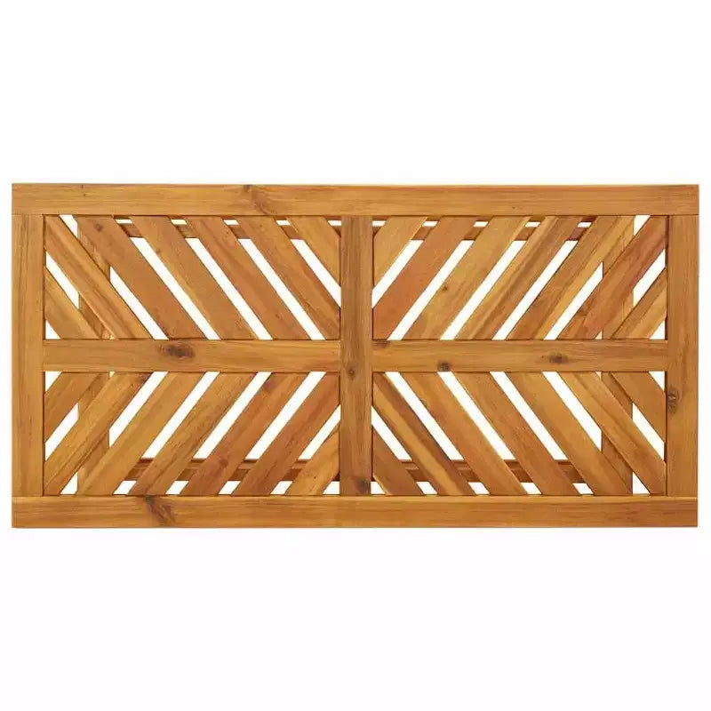 vidaXL Garten Lounge Set 2-teilig Braun Massivholz Akazie