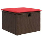vidaXL 8-teiliges Garten-Sofa-Set mit Kissen Polyrattan