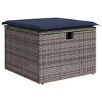 vidaXL 8-teiliges Garten-Sofa-Set mit Kissen Polyrattan