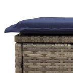 vidaXL 13-teiliges Gartensofa-Set mit Kissen Polyrattan