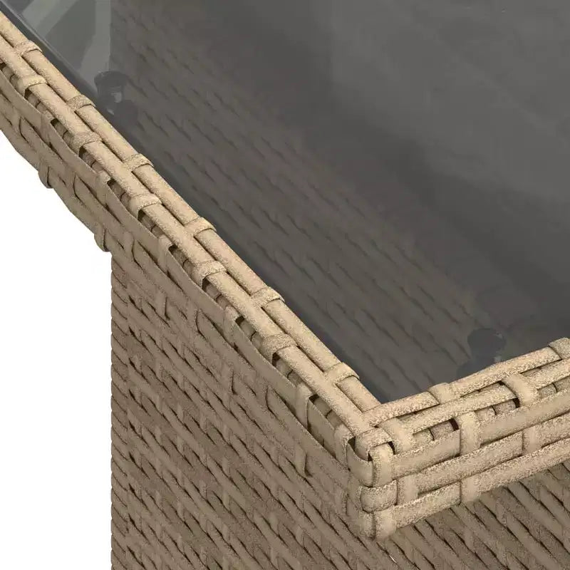vidaXL 7-teiliges Garten-Sofa-Set mit Kissen, Poly-Rattan-Gartensitzgruppe, modular, verstellbarer Tisch