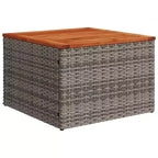 vidaXL 9-teiliges Garten-Sofa-Set mit Kissen Schwarz Polyrattan