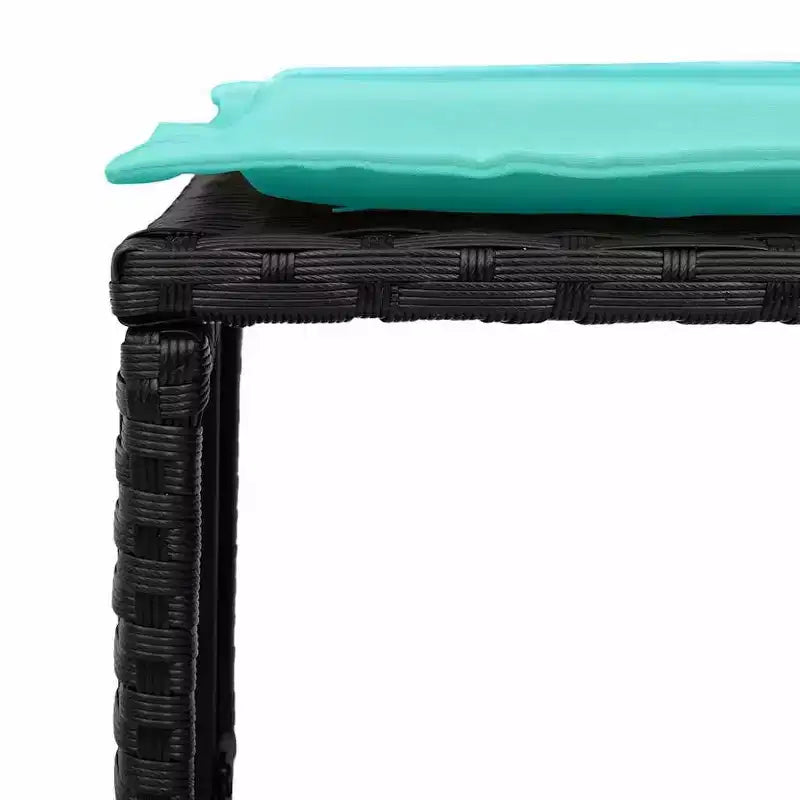 vidaXL 5-teiliges Loungeset mit Kissen, stapelbar, grau, Polyrattan