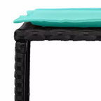 vidaXL 5-teiliges Loungeset mit Kissen, stapelbar, grau, Polyrattan