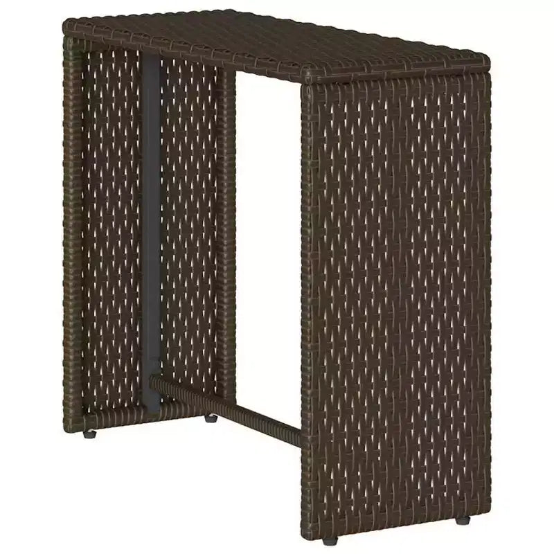 vidaXL 5-teiliges Loungeset mit Kissen, stapelbar, grau, Polyrattan