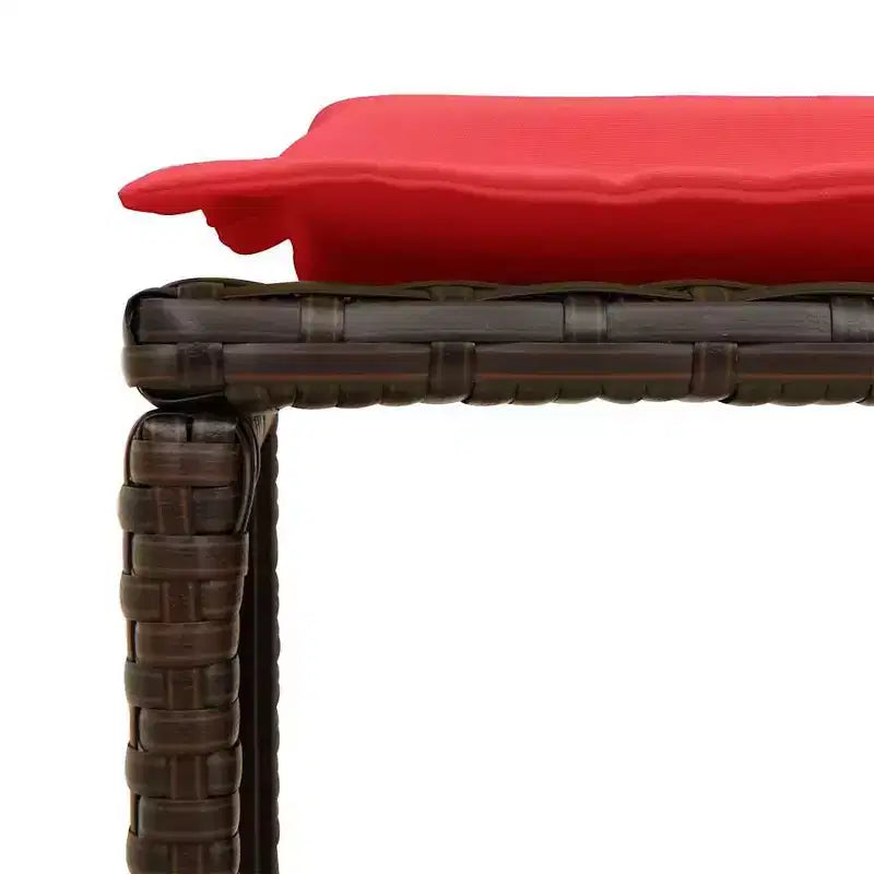 vidaXL 5-teiliges Loungeset mit Kissen, stapelbar, grau, Polyrattan