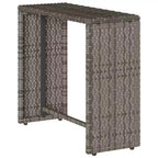 vidaXL 5-teiliges Loungeset mit Kissen, stapelbar, grau, Polyrattan