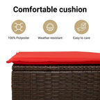 vidaXL 3-teiliges Loungeset mit Kissen Polyrattan