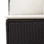 vidaXL 10-teiliges Loungeset mit Kissen Polyrattan