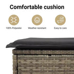 vidaXL 10-teiliges Loungeset mit Kissen Polyrattan
