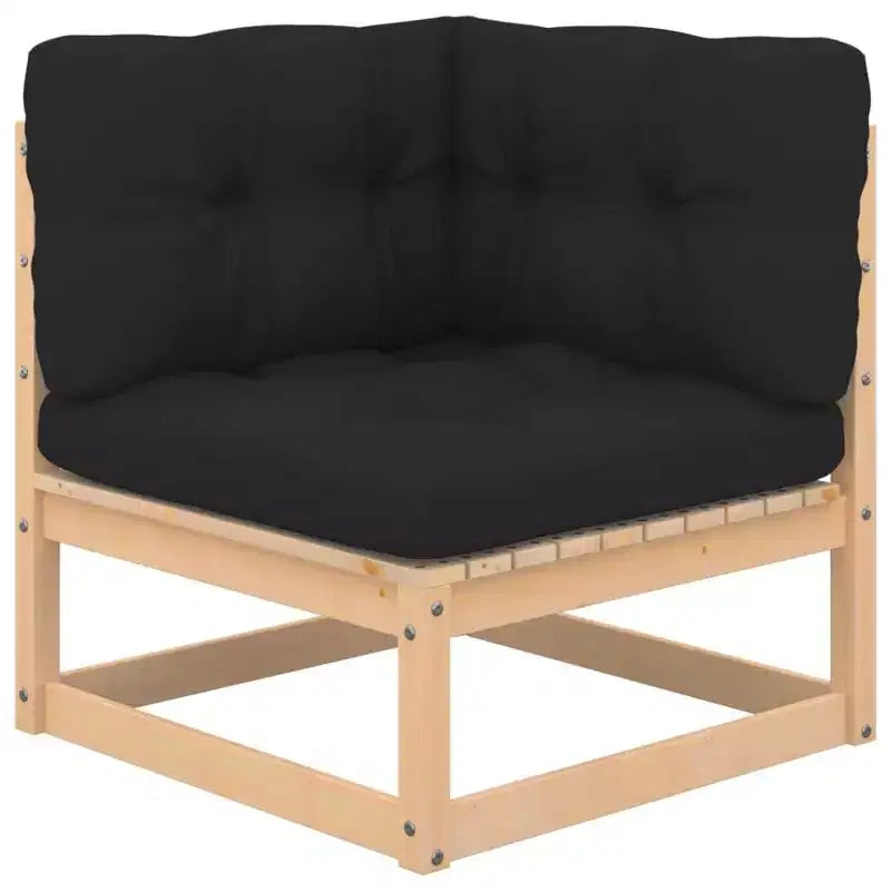 vidaXL Gartenmöbel-Set 6-teilig Outdoor Sectional Sofa Massivholz Kiefer