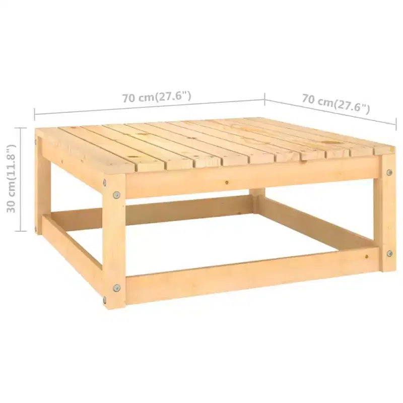 vidaXL Gartenmöbel-Set 6-teilig Outdoor Sectional Sofa Massivholz Kiefer