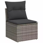 vidaXL 8-teiliges Loungeset mit Kissen Polyrattan