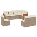 vidaXL 8 Piece Patio Sofa Set with Cushions Poly Rattan