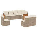 vidaXL 8 Piece Patio Sofa Set with Cushions Poly Rattan