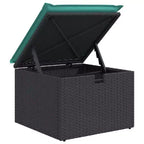 vidaXL Loungesofa-Garnitur mit Kissen und Tisch Gartenmöbel 8-teilig Polyrattan