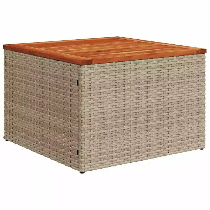 vidaXL 11-teiliges Outdoor-Sofa-Set mit Kissen Beige Polyrattan