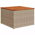 vidaXL 11-teiliges Outdoor-Sofa-Set mit Kissen Beige Polyrattan