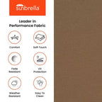 Covers&All Sunbrella Outdoor-Kissen für Terrassen-Sitzgruppe, hochdichter Schaumstoff, wasser- und lichtbeständig, 228,6 cm x 69,85 cm x 45,72 cm, Spectrum Kiwi